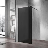 Душевая перегородка Vincea Walk in 100 VSW-1H100GFB профиль Черный матовый стекло матовое тонированное