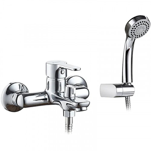 Смеситель для ванны Ledeme H03 3003L Хром латунь на стену