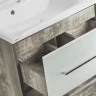 Тумба под раковину Style Line Экзотик 65 Plus подвесная Белый Светлое дерево МДФ / ЛДСП