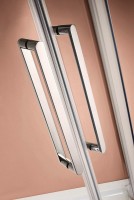 Душевой уголок Cezares Stylus-M 90x90 STYLUS-O-M-R-2-90-C-Cr профиль Хром стекло прозрачное