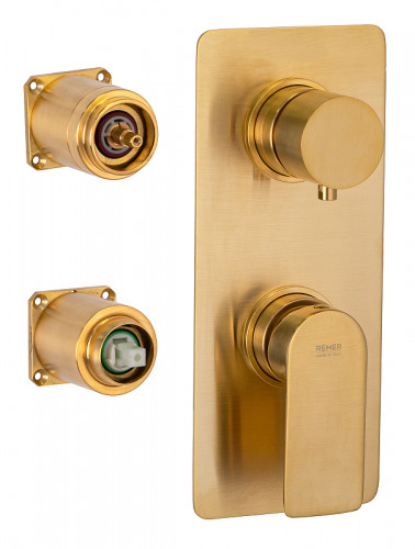 Смеситель для душа Remer Infinity I92KBBG цвет Золото брашированное