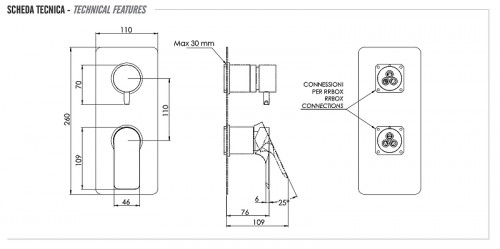 Смеситель для душа Remer Infinity I92KBBG цвет Золото брашированное