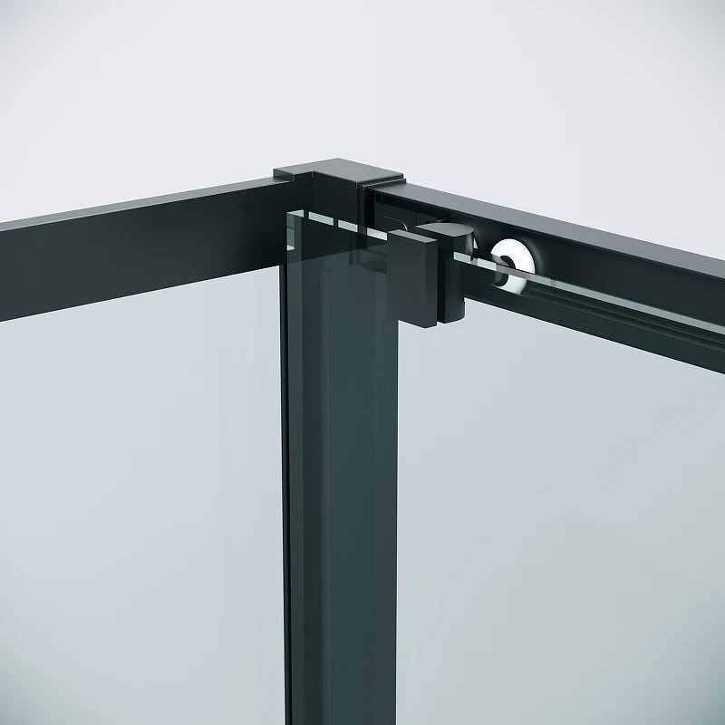 Душевой уголок Grossman Cosmo 120х90 120.K33.02.1290.21.00 профиль Черный матовый стекло прозрачное