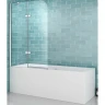 Шторка на ванну Abber Ewiges Wasser 120х140 AG51120 профиль Хром стекло прозрачное