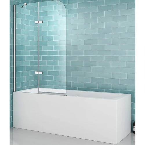 Шторка на ванну Abber Ewiges Wasser 120х140 AG51120 профиль Хром стекло прозрачное
