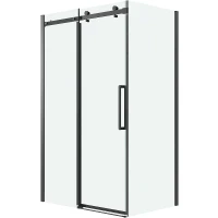 Душевой уголок Grossman Classic 120х90 120.K33.04.1290.21.00 профиль Черный матовый стекло прозрачное