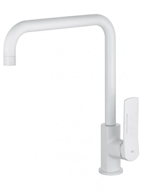 Смеситель для кухни Wonzon & Woghand WW-L1006-MW цвет Белый матовый