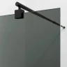 Душевая перегородка WasserKRAFT Rur 100 30W44MB-TG профиль цвет Черный матовый стекло тонированное