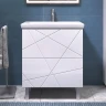 Тумба с раковиной Vigo Geometry 70 016-com цвет Белый