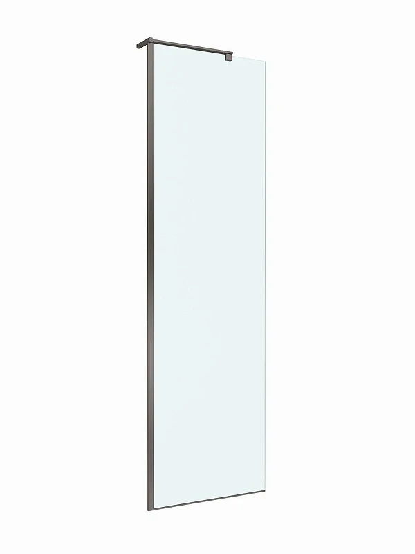 Душевая перегородка BelBagno Uno 70 UNO-L-1-TB-70-C-GM профиль Оружейная сталь стекло прозрачное