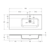 Раковина BelBagno 100 R BB1000ETL-R Белая