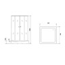 Душевая кабина Parly Frost 80x80 FQ811B без гидромассажа