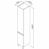 Шкаф пенал AM.PM X-Joy 30 M85ACSR0306WG Белый глянец МДФ / ЛДСП