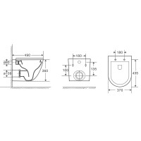 Унитаз WeltWasser Merzbach 043 MT-BL 10000009940 подвесной Черный матовый с сиденьем Микролифт фаянс подвесной