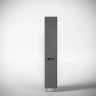 Шкаф пенал Style Line Марелла 30 L Люкс Plus СС-00002444 с бельевой корзиной Серый матовый антискрейтч МДФ / ЛДСП