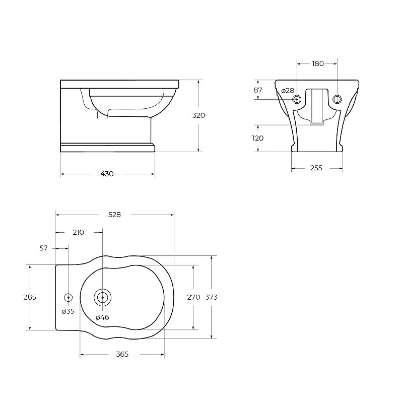 Биде BelBagno Boheme BB115BH подвесное Белое