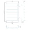 Водяной полотенцесушитель Larusso Евромикс БП П7 500x800 4670078535078 Хром