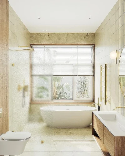 Душевая перегородка Maybah Glass MGD-270-3 990x1950 коннектор стена-стекло Золото стекло сатиновое