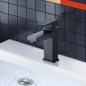 Смеситель для раковины Rose R28H R2801H Черный матовый латунь