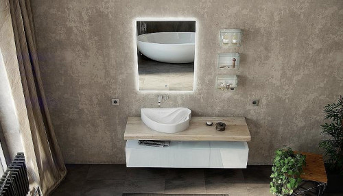 Стеклянная полка Velvex Felay 23 pkFEL.25-43.21 Белая