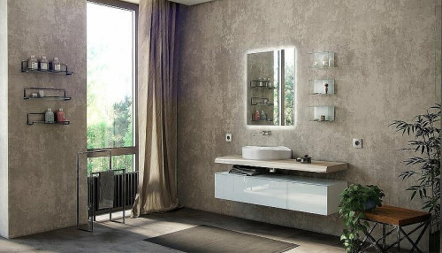 Стеклянная полка Velvex Felay 23 pkFEL.25-43.21 Белая