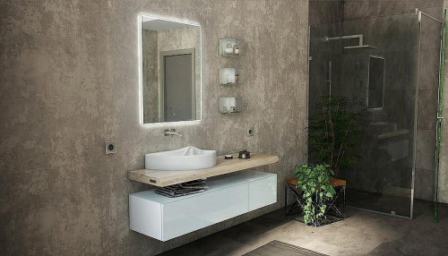 Стеклянная полка Velvex Felay 23 pkFEL.25-43.21 Белая