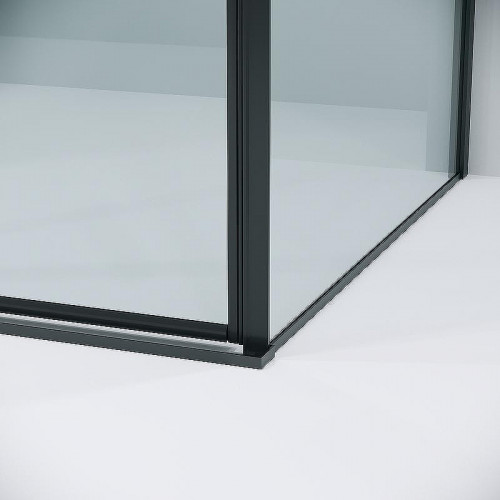 Душевой уголок Grossman Galaxy 140х90 120.K33.01.1490.21.00 профиль Черный матовый стекло прозрачное