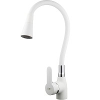 Смеситель для кухни Melodia della vita Ostessa MDV40617White Белый латунь