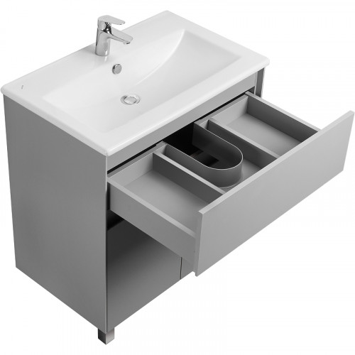 Тумба под раковину Aquaton Форест 75 1A278301FR4D0 Туманный серый МДФ / ЛДСП