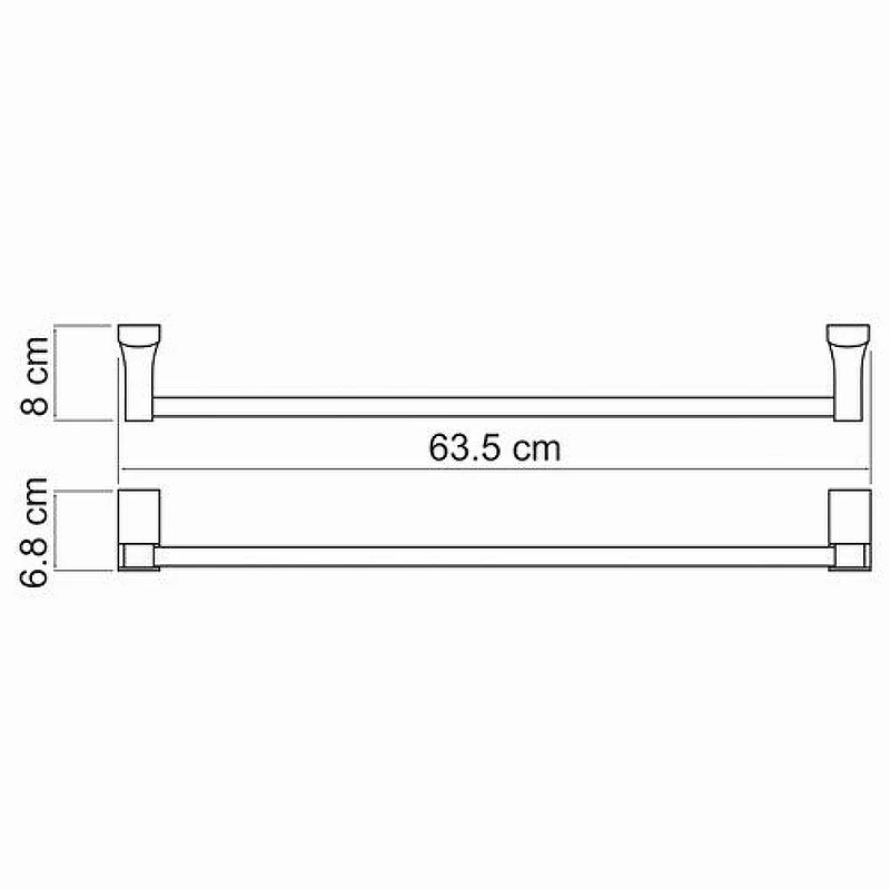 Полотенцедержатель WasserKRAFT Leine K-5030 Хром