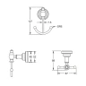Двойной крючок Rose RG11Q RG1121Q цвет Бронза