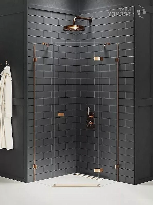 Душевое ограждение New Trendy AVEXA Copper brushed x80 EXK-3819