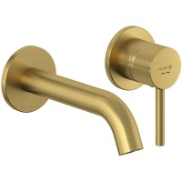 Смеситель для раковины Kludi Bozz 38244N076S Золото брашированное латунь встраиваемый