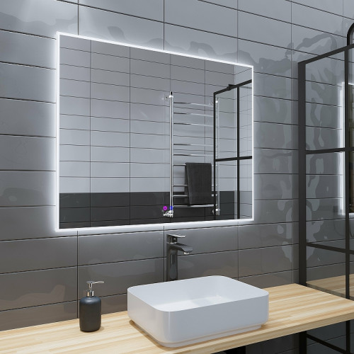 Зеркало Grossman Pragma-норма 100 1810080 с подсветкой с сенсорным выключателем и подогревом стекло