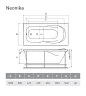 Акриловая ванна Relisan Neonika 180x80 Гл000000976 без гидромассажа