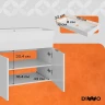 Тумба с раковиной DIWO Анапа 80 TR-684181 подвесная цвет Белый