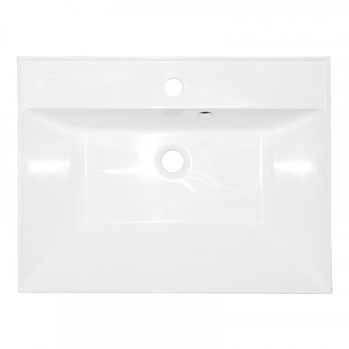 Тумба с раковиной Azario Эстима 60 CS00094582 подвесная цвет Белый глянцевый