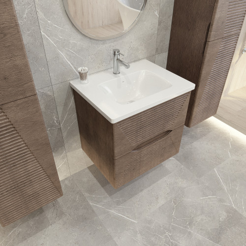 Тумба под раковину Caprigo Modo Terza 60 35611-RF15 подвесная цвет Скайрос