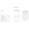Унитаз компакт Rosa Комфорт 4620008192789 Белый с бачком и сиденьем