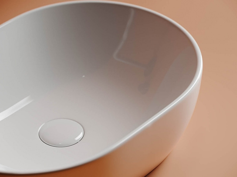 Раковина-чаша Ceramicanova Element 48 CN6019 Белая фарфор накладная