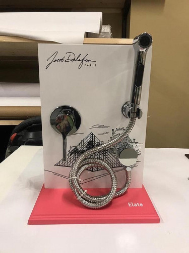 Гигиенический душ со смесителем Jacob Delafon Elate E24610-CP Хром латунь встраиваемый