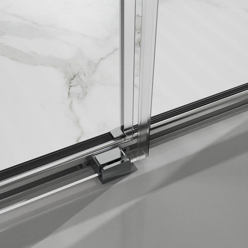 Душевая дверь Azario Shanghai 120 AZ-Y43-120-BGL-CL профиль Брашированное золото стекло прозрачное