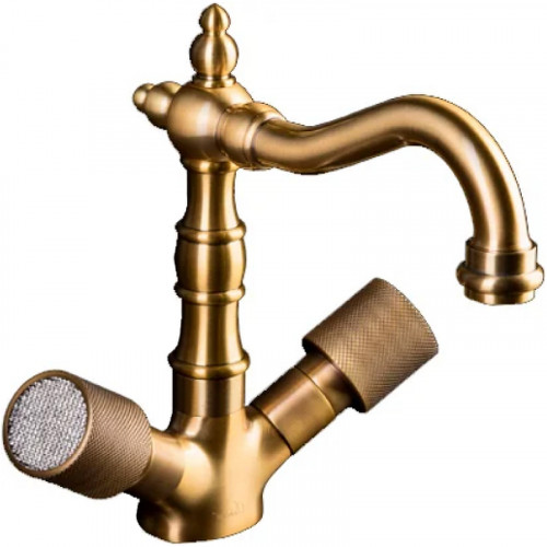 Смеситель для раковины Boheme Royal Cristal 312-Royal/CRST Бронза латунь