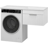 Тумба под раковину Brevita Enfida 120 ENF-09060-011Я подвесная Белая матовая МДФ / ЛДСП