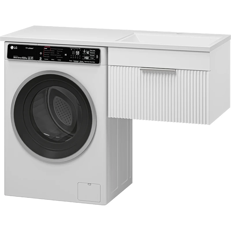 Тумба под раковину Brevita Enfida 120 ENF-09060-011Я подвесная Белая матовая МДФ / ЛДСП