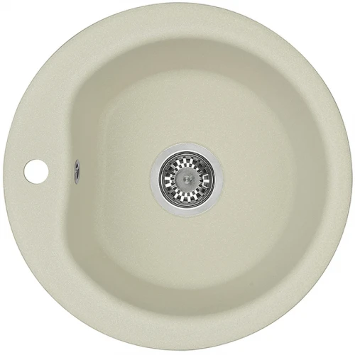 Кухонная мойка Aquaton Мида 51 1A712732MD240 Жемчуг искусственный камень (литьевой мрамор) встраиваемый