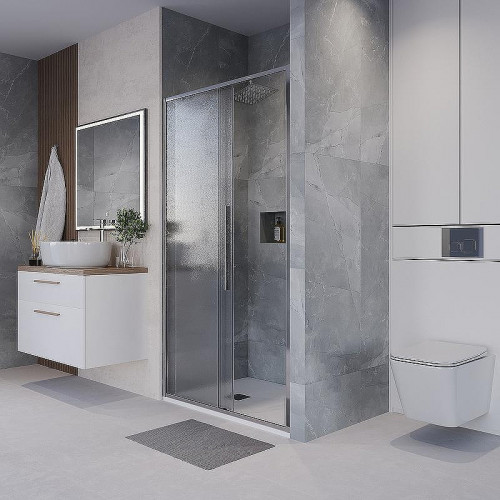 Душевая дверь Niagara Nova 140 NG-65-14CH профиль Хром стекло прозрачное