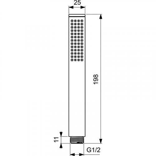 Ручной душ Ideal Standard Ideal Rain BC774XG Silk Black латунь