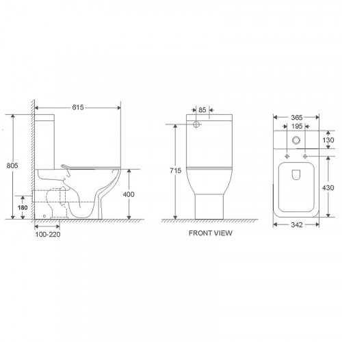 Унитаз компакт WeltWasser Innbach 001 GL-WT 10000009968 с бачком и сиденьем Микролифт фаянс напольный