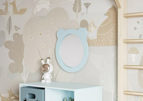 Зеркало Aquaton Каспер Мишка 48 1A283302CR0E0 Голубое матовое